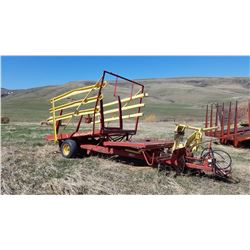 NH Stackliner 1002, pull-type, 540 pto, converted/upgraded to 2-hydraulic, 54 bale capacity
