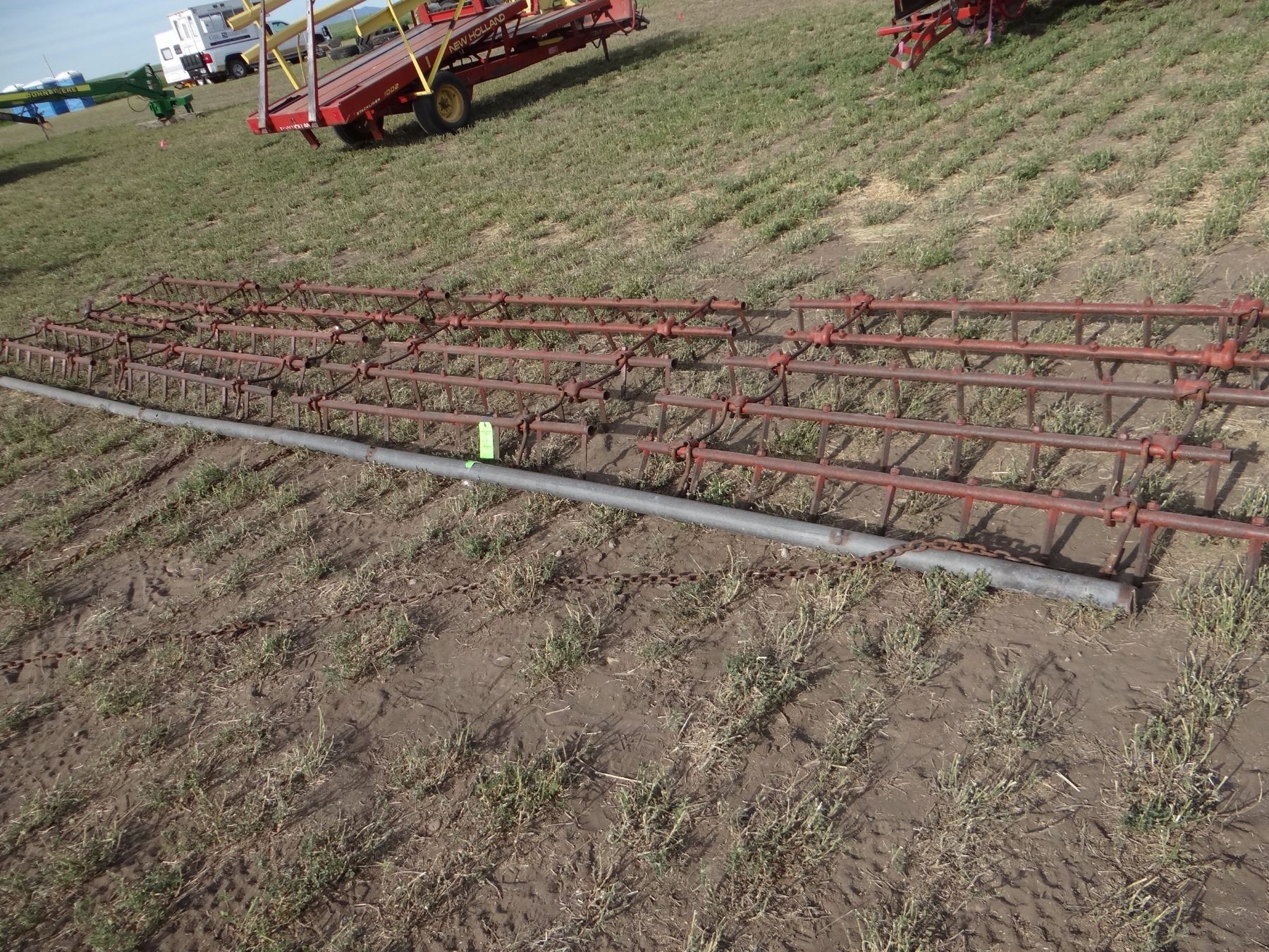 Drag harrows, (4) 5' sections w/ hitch, spike tooth, good cond.