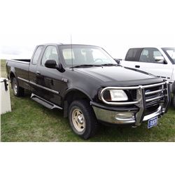 1996 Ford F150, ext. cab, auto, long box, 269,000 miles, grill guard, black