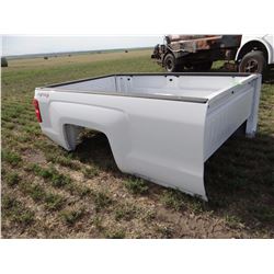 Chevrolet pickup box w/ bumper & receiver, 2015 1-ton long-box, white, brand new!
