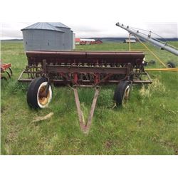 McCormick disk drill, 12'l, 7" spacing, steel packers