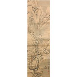 Lin Shu 1852-1924 Chinese Watercolour Paper Roll