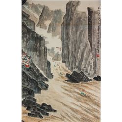 Ying Yeping 1910-1990 Watercolour on Paper Roll