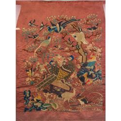 Chinese Embroidery of Birds and Phoenix Framed