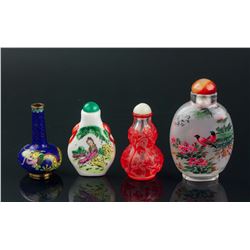 4 PC Assorted Chinese Snuff Bottle