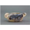 Image 3 : Chinese Fine Agate Carved Dragon Water Pot