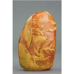 Chinese Shoushan Stone Carved Boulder