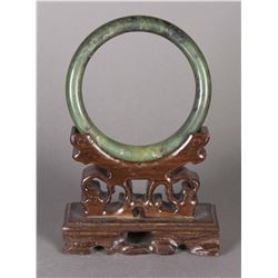 Chinese Dark Green Jade Bangle