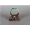 Image 2 : Fine Burma Clear & Deep Green Icy Jadeite Bangle