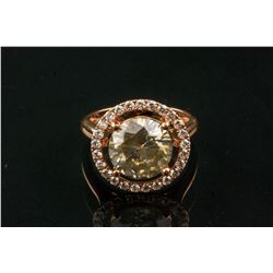 4.10ct Diamond Rose Gold Ring CRV$ 65,000