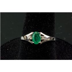 0.46ct Emerald White Gold Diamond Ring RV$600