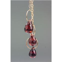 10kt Yellow Gold Garnet Earrings CRV $1000