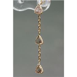 14kt Yellow Gold 1.40ct Garnet Earrings RV$750