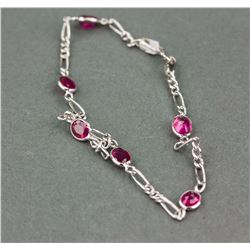 14kt White Gold 3.10ct Ruby Bracelet CRV$894