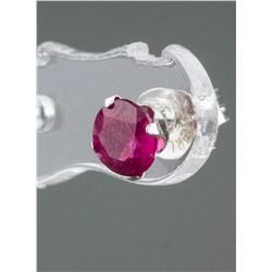 10kt White Gold 0.80ct Ruby Earrings RV$210
