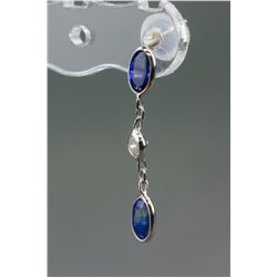 1.20ct Sapphire& 0.19ct Diamond Earrings CRV$800