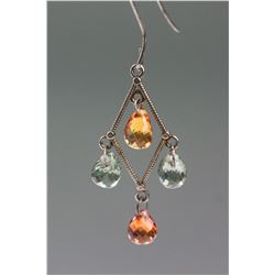 2.00ct Multi Colour Sapphire Earrings CRV$700