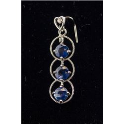 1.20ct Sapphire 14k White Gold Pendant CRV$700