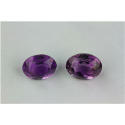 14.70ct Genuine Oval Amethyst Gemstones RV$150