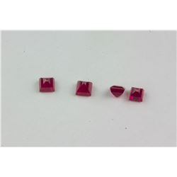 3.85ct Genuine Princess Cut Ruby Gemstones RV $400