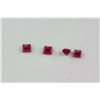 Image 1 : 3.85ct Genuine Princess Cut Ruby Gemstones RV $400