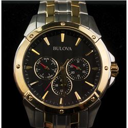 Bulova Two Tone Stainless Steel Men Watch RV$375
