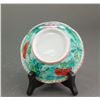 Image 7 : 4 PC Chinese Green Porcelain Lobed Bowl and Plate