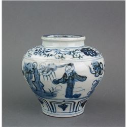 Chinese Blue and White Porcelain Jar