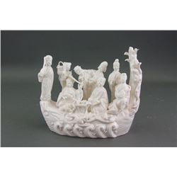 Chinese White Porcelain Eight Immortals Statue