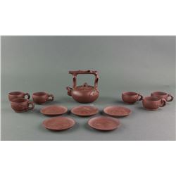 Chinese Zisha Teaware Set Gao Jianfang Certificate