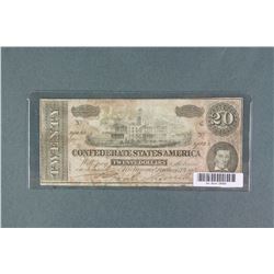 Feb 17 1864 Confederate States of America $20 Bill
