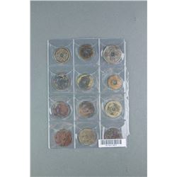12 PC Various Chinese Bronze Coin