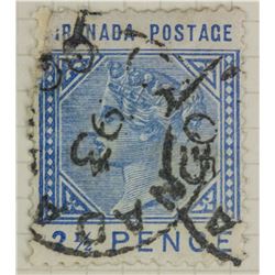 Grenada 2 and 1/2 Penny Stamp