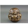 Image 1 : Chinese Bronze Four-Face Figure Head with Mark