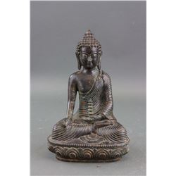 Chinese Bronze Medicine Buddha w/ Thunderbolt Mark