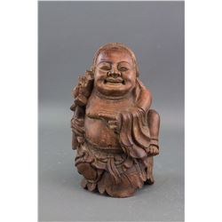 Chinese Old Bamboo Carved Immortal Statue