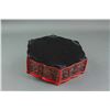 Image 4 : Chinese Red Lacquer Hexagon Box