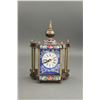 Image 1 : Germany Cloisonne Clock Germany 1883 Mk Worked