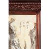 Image 5 : Chinese Marble Screen Panel with Frame and Stand