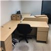 Image 1 : CONTENTS OF OFFICE INC. MAPLE FURNITURE