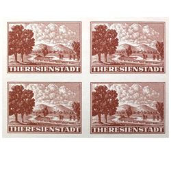 THERESIENSTADT 1944 RED CROSS SOUVENIR SHEET