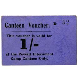 PEVERIL ISLE OF MAN WORLD WAR II INTERNMENT CAMP NOTE