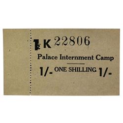 PALACE ISLE OF MAN WORLD WAR II INTERNMENT CAMP NOTE