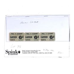 TATURA AUSTRALIA WORLD WAR II INTERNMENT CAMP COUPONS