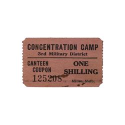 TATURA AUSTRALIA WORLD WAR II INTERNMENT CAMP COUPON