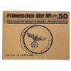 Image 1 : AUSCHWITZ CONCENTRATION CAMP 50PF COUPON/NOTE