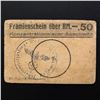 Image 2 : AUSCHWITZ CONCENTRATION CAMP 50PF COUPON/NOTE