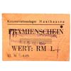 Image 1 : MAUTHAUSEN CONCENTRATION CAMP 1RM COUPON/NOTE