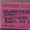 Image 5 : MAUTHAUSEN CONCENTRATION CAMP 2RM COUPON/NOTE