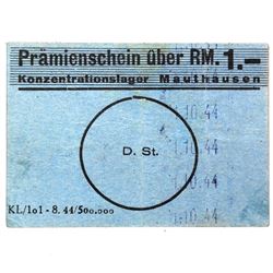 MAUTHAUSEN CONCENTRATION CAMP 1RM COUPON/NOTE